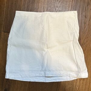 Abercrombie & Fitch White Linen Skirt